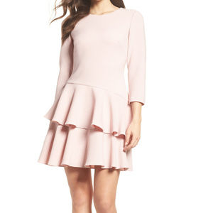 NWT Eliza J Tiered Ruffle Dress